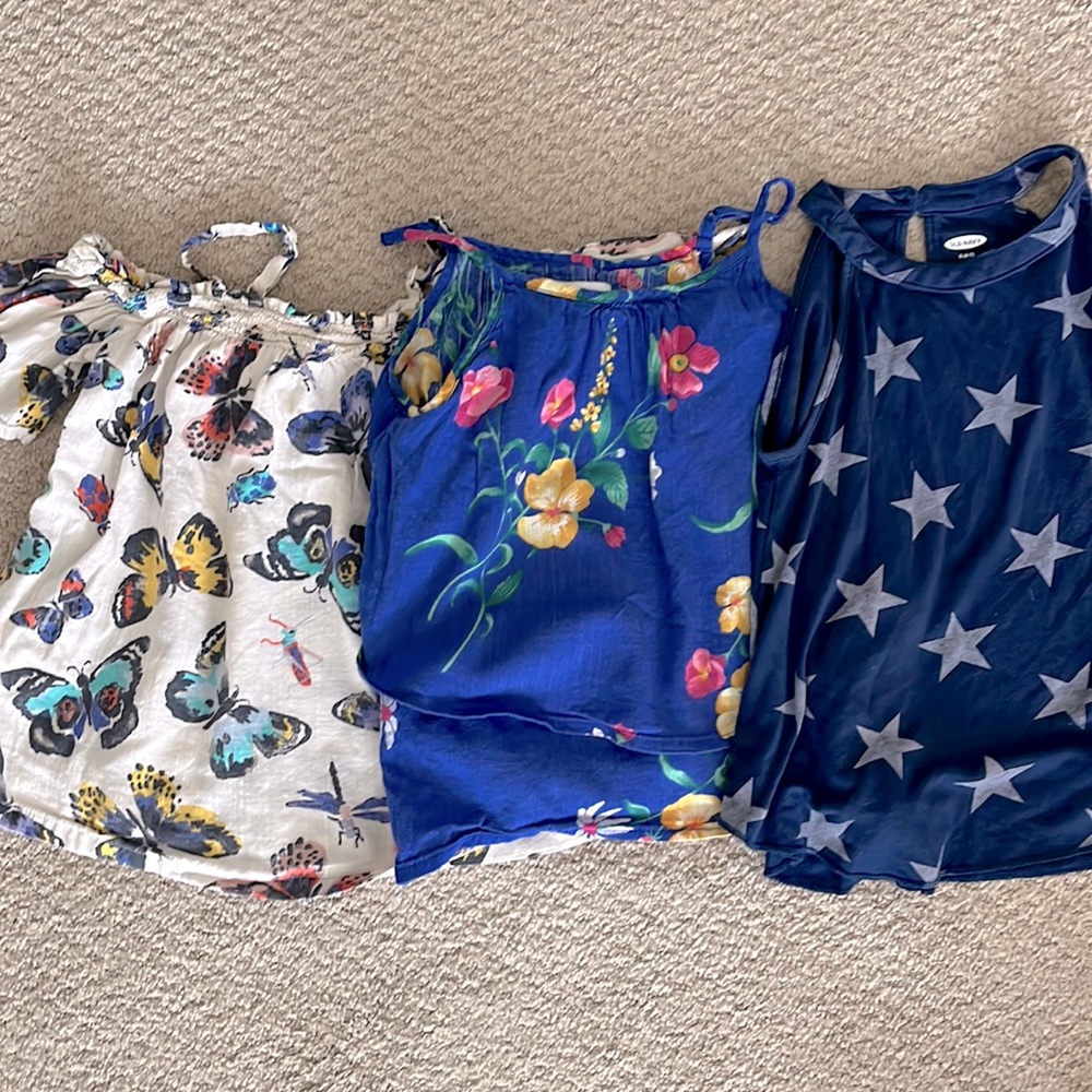 Set of 3 Girls Tanks size 6-7